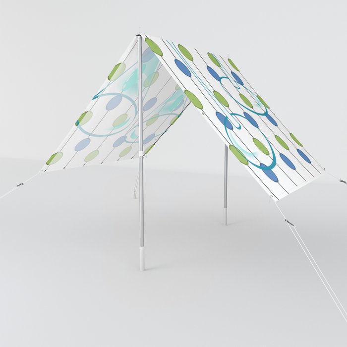 Mid-Century Modern Atomic Art Cocktails 1.0 Sun Shade