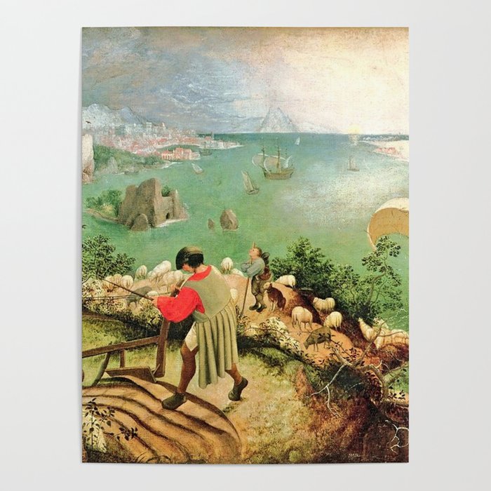 Icarus Painting Pieter Bruegel, Landscape With The Fall Of Icarus Painting
