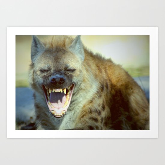 Laughing Hyena Art Print