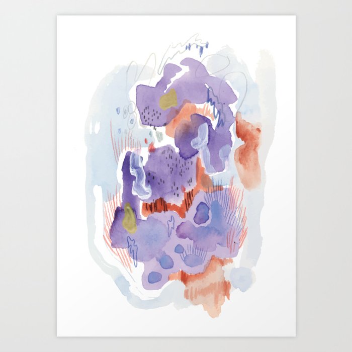Purple Orchard Art Print