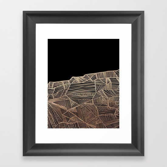 Modern improvisation 01 Framed Art Print by ViviGonzalezArt Society6