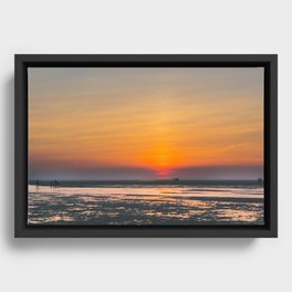 Cape Cod sunset Framed Canvas