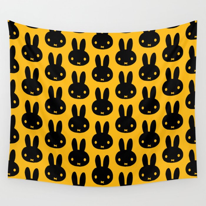 bunnies everywhere ultra pattern Wall Tapestry