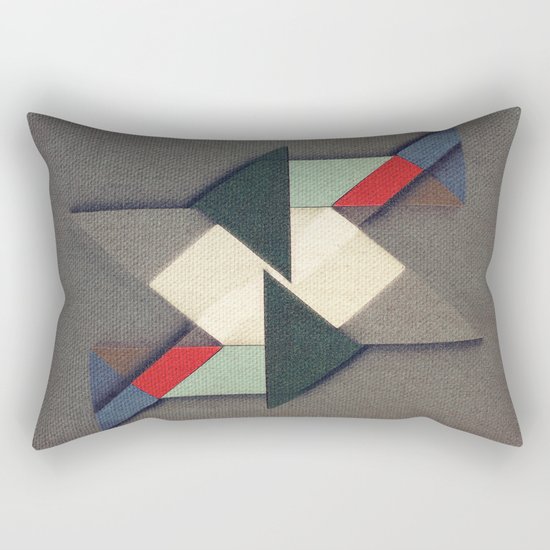 La Réunion Geometrique Rectangular Pillow