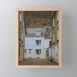 The Blue House | Bouillon | The Ardennes, Belgium Framed Mini Art Print