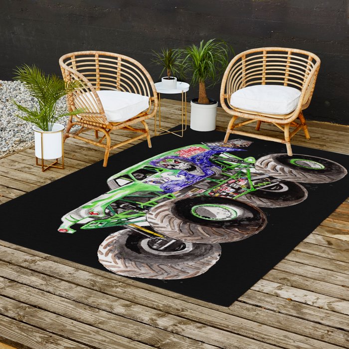 Monster jam play shop rug