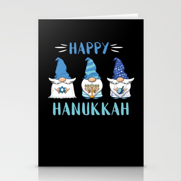 Hanukkah Gnome Menorah 2021 Happy Hanukkah Stationery Cards