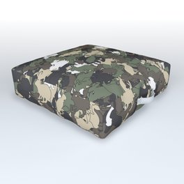 Bunny camouflage Outdoor Floor Cushion