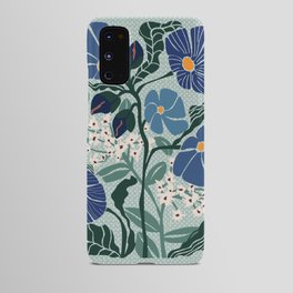 Klimt flowers light blue Android Case