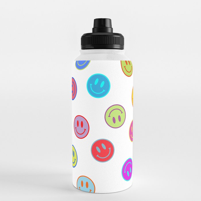 Rainbow Smiley Face Water Bottle