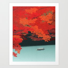 Autumn Boat Tour (2020) Art Print