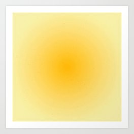 Yellow Gradient Aesthetic Sunshine Art Print
