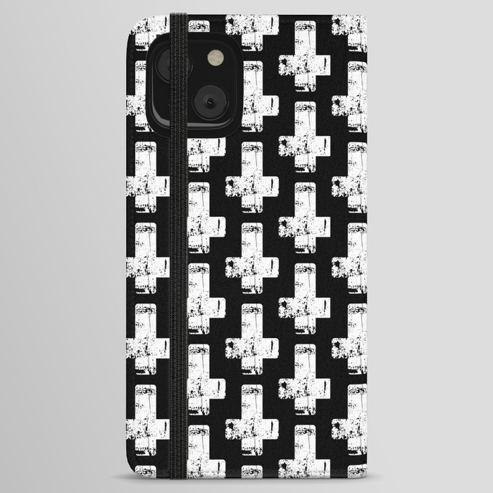 Inverted Crosses Punk Rock Heavy Metal Music Gothic Horror  iPhone Wallet Case