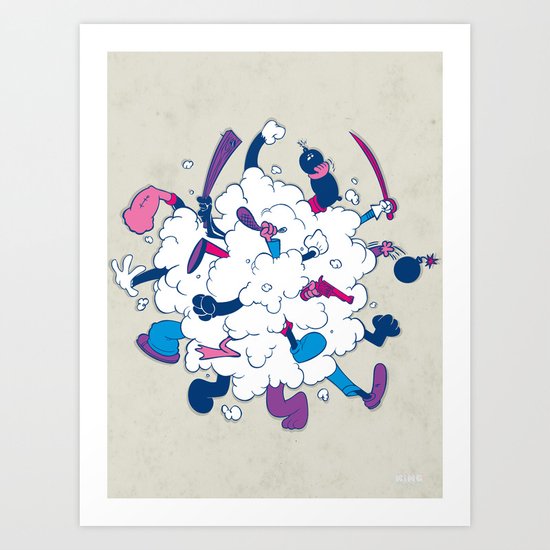 Fistycuffs Art Print
