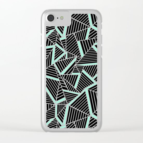 Ab 2 Repeat Mint Clear iPhone Case