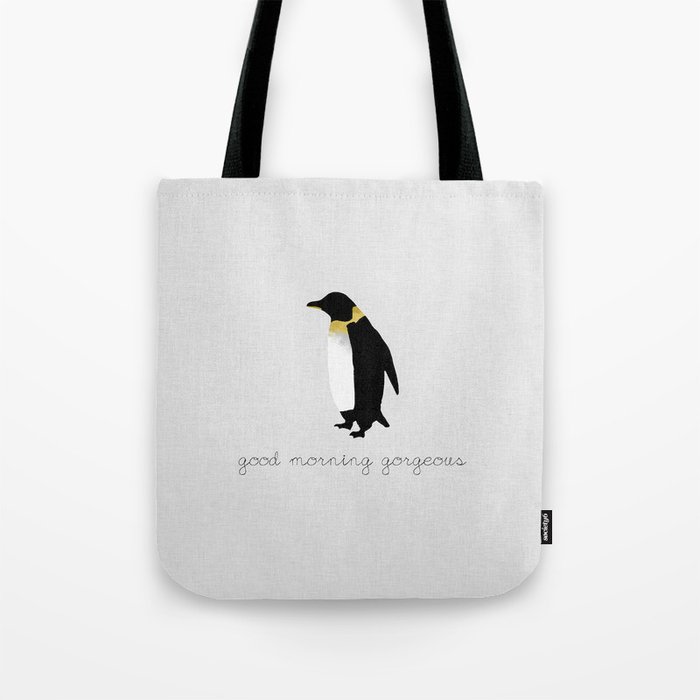 Couples Quote, Good Morning Gorgeous Tote Bag