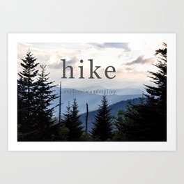 Hike Sticker #1 Art Print