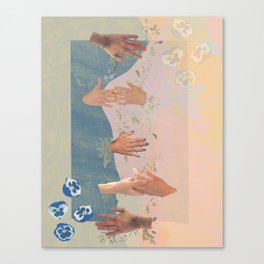 shaking hands Canvas Print