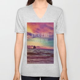 Wake Me Up. V Neck T Shirt