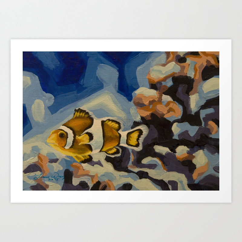 Clownfish Art Print By Laurawolf Society6