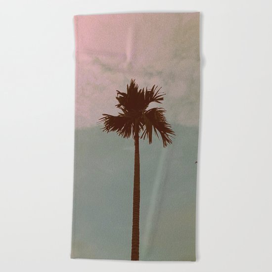 Palm Tree (vintage) Beach Towel