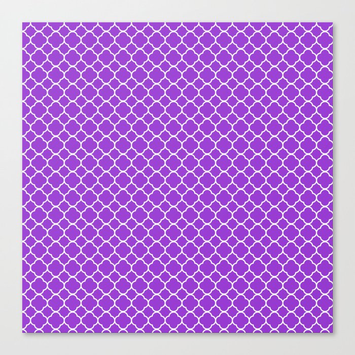 Purple Modern Art Collection Canvas Print