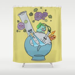 Stoneymon (Swag Squirtle) Shower Curtain