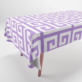 Greek Key (Lavender & White Pattern) Tablecloth
