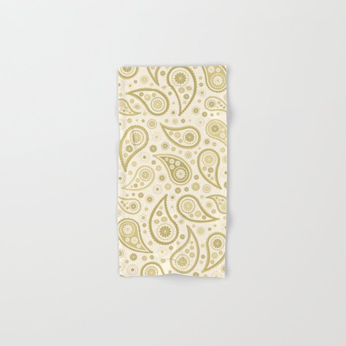 cream and gold towels