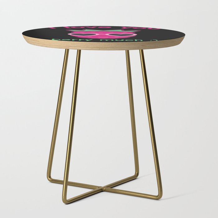 I Love You Berry Much Valentine's Day Side Table