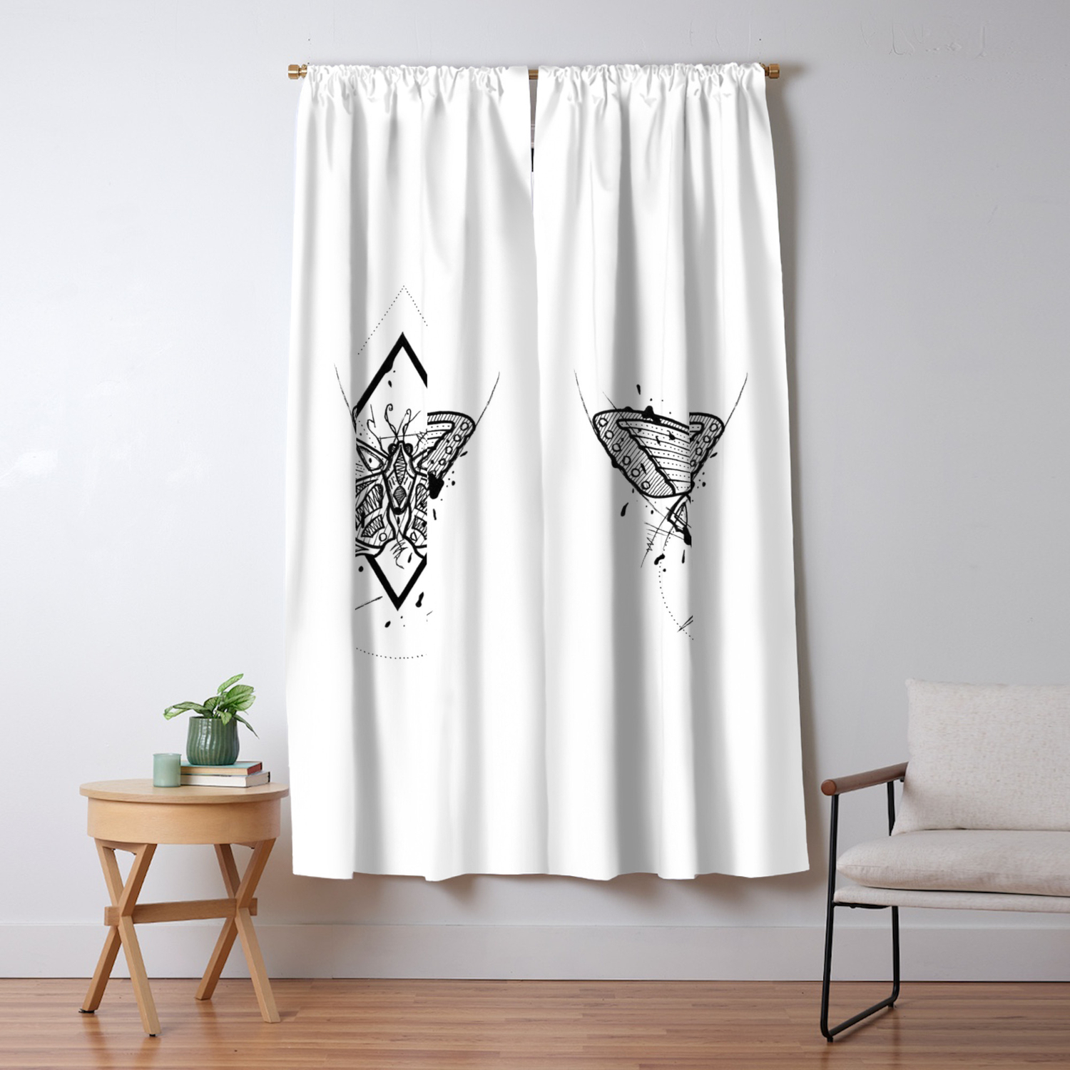 Butterfly Handmade Drawing Made In Pencil And Ink Tattoo Sketch