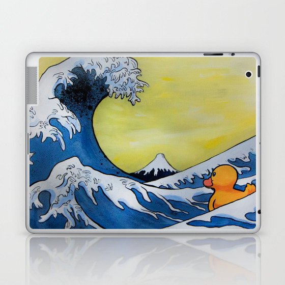 MOUNT FUJI VS RUBBER DUCK Laptop & iPad Skin