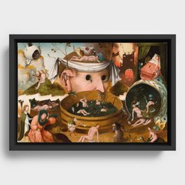 Hieronymus Bosch - The Visions of Tondal, Tondal's Vision, 1479 Framed Canvas