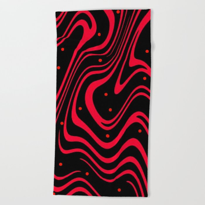 Red and outlet black beach towels