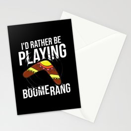 Boomerang Australia Hunting Sport Game Stationery Card