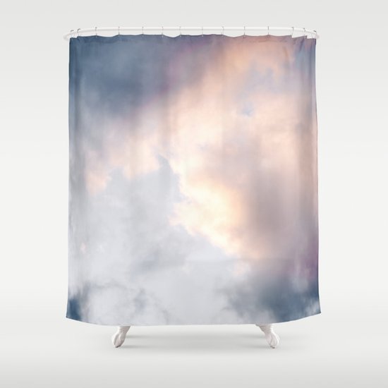 Creamy Clouds Shower Curtain