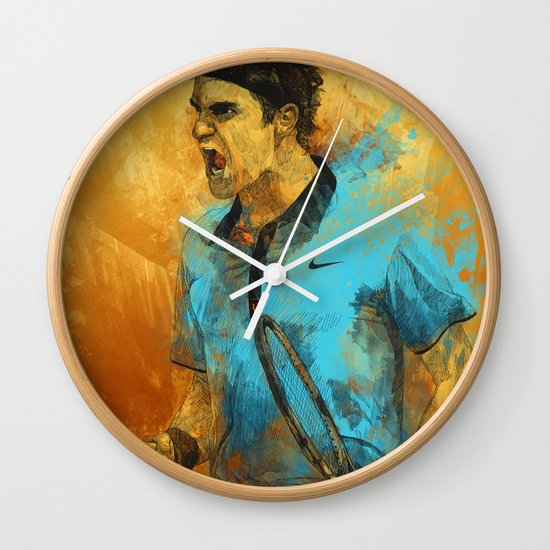 Roger Federer Wall Clock