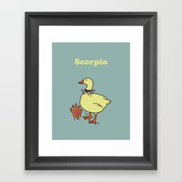 Scorpio Zodiac Goose Framed Art Print