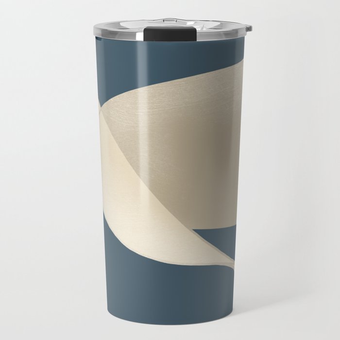 Stylized Dove in Flight Travel Mug