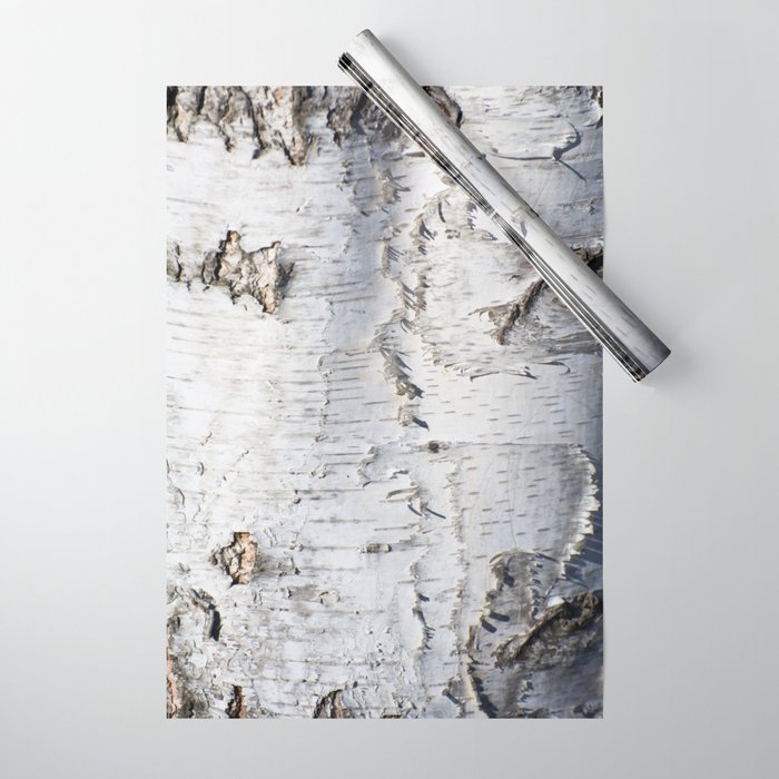Birch bark pattern Wrapping Paper