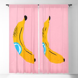 Banana Pop Art Blackout Curtain | Retro, Fruit, Pop, Summer, Artist, American, Fruits, Famous, Bold, Colorful 