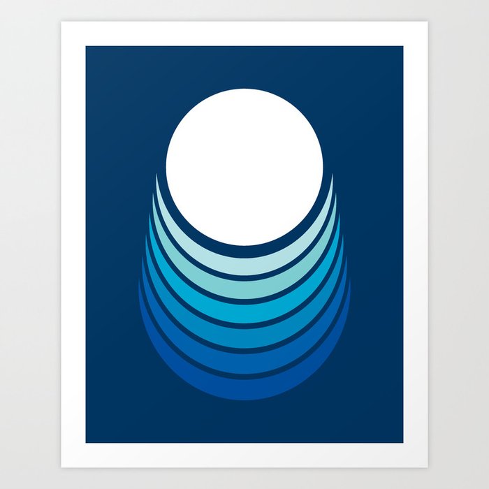 Ocean Crescent Art Print
