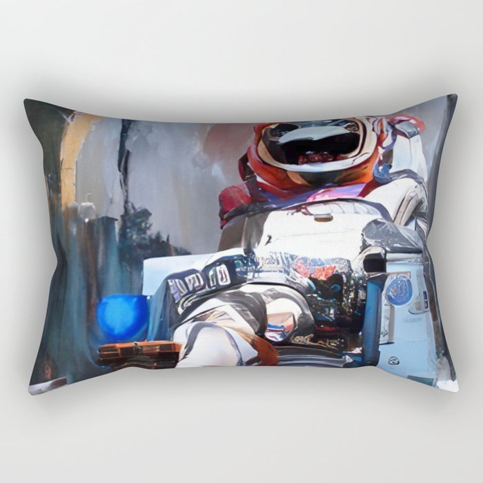 Abstract Astronaut Rectangular Pillow
