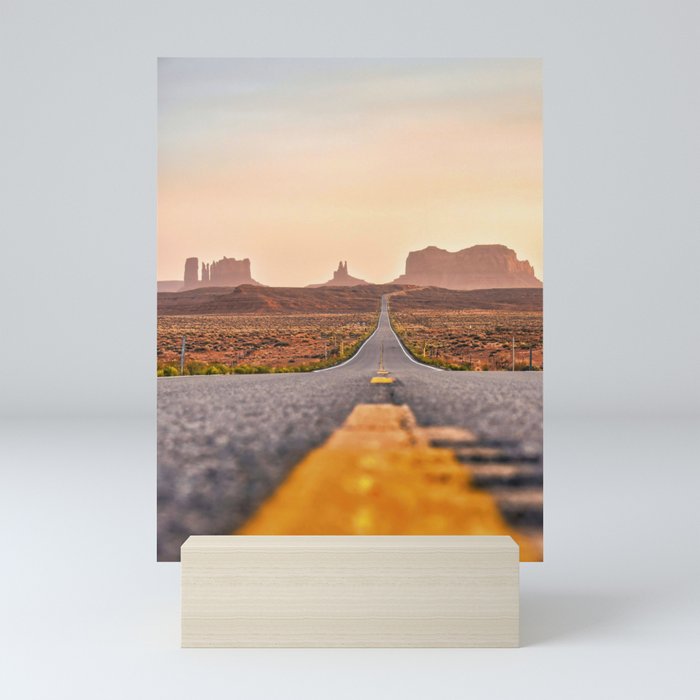Road to Monument Valley Mini Art Print