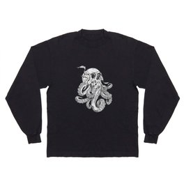 Octopus Skull Monster Kraken Cthulhu Skull for Men Women Long Sleeve T Shirt
