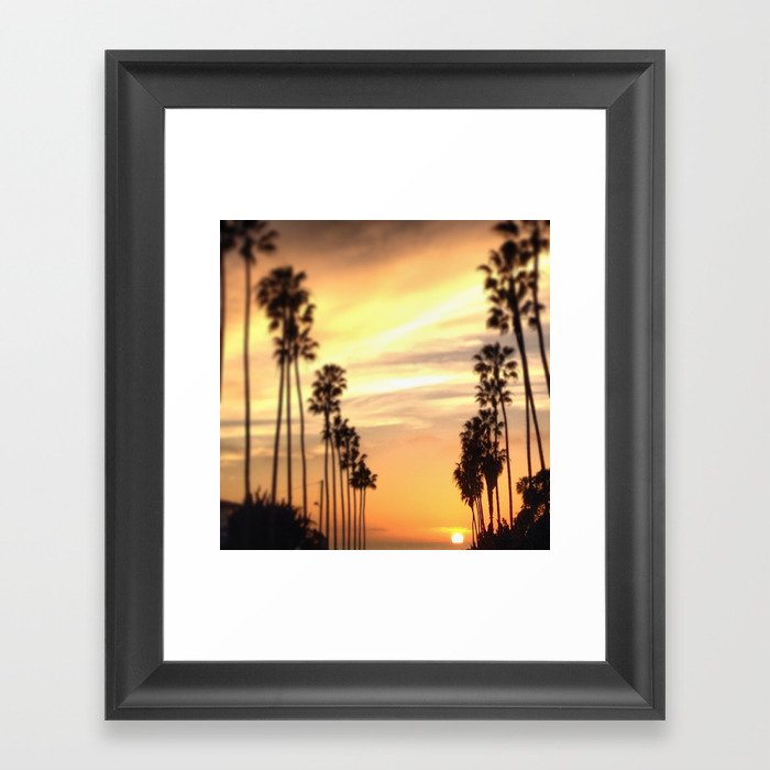 Tropical Sunset Framed Art Print