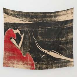 Melancholy II Edvard Munch Wall Tapestry