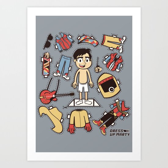 Dress up Marty Art Print