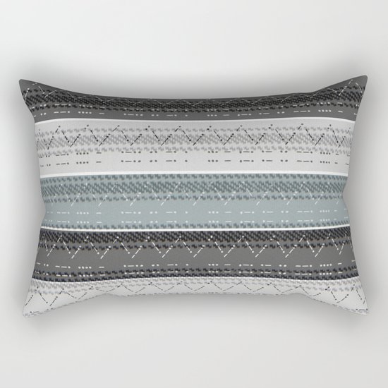 Morse Code Stripe Rectangular Pillow