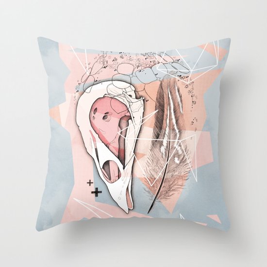 Feather Box V2 Throw Pillow